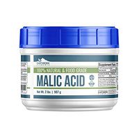 Malic Acid Crystals (2 LBS) by Earthborn Elements, Resealable Tub, Boost Energy Production*, Alpha Hydroxy Acid, Help with Muscle Soreness