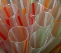 150 Count EXTRA WIDE Fat Boba Drinking Straw 8 1/2" Striped.