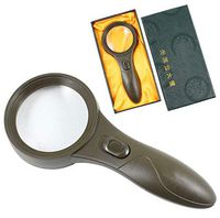 5X Magnifying Glass,Handheld Strong Magnifying Glass with LED Light, Best Size Illuminated Magnifier for Reading,Inspection,Exploring,Hobbies and Currency Detecting