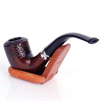 Tobacco Pipe Bending Flat Bottom Filtration Removable Cleaning Bending Carving Portable Vintage Resin Tobacco Pipe