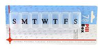Shop72-7 Day Weekly Pill Organizer Case Box Holder Dispenser for Your Supplements Pills Vitamins