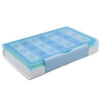 ZAXOP Weekly Pill Box, 7 Day Travel Pill Organizer,Morning Afternoon Evening 3 Times A Day,Large Capacity, BPA Free (7 Days (3 time per Day) Moisture-Proof)