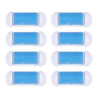 Beaupretty 10pcs Replacement Roller Refill Heads Coarse Replacement Roller Refill Heads for Electronic Foot File (Sky-blue)