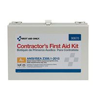 First Aid Only 90670 ANSI 2015 Compliant 25 Person Class A+ Contractor First Aid Kit