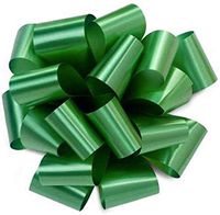 PMU Pom Pom - Pull Out Bows 5 Inch Green - 20 Loops Pkg/10