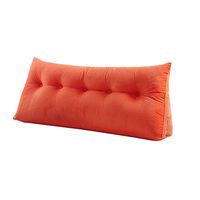 Mat Cushion-Corduroy Cushions Large Tatami Backrest Triangular Bed Pillow Washable Lumbar Pillow Protection Waist Orange(5 Sizes) -\# (Size : 120cm)