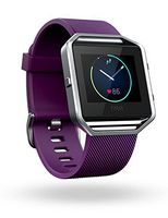 Fitbit Blaze Smart Fitness Watch, Plum, Silver, Large (6.7 - 8.1 inch) (US Version)