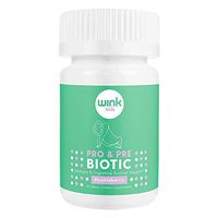 Wink Naturals Prebiotics and Probiotics, Immune Booster and Supplement for Digestive Health, Bloating Relief and Support, Regular Bowel Habits - for Kids and Adults (Huckleberry Flavor, 30 Melts)