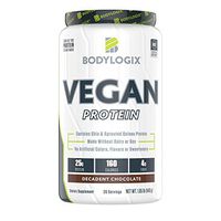 Bodylogix Vegan Plant Based Protein Powder, NSF Certified for Sport, Non-GMO, Decadent Chocolate, 1.85 Pound