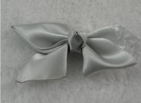 40pcs Satin Ribbon Festoon Bows Flowers Applique/Wedding/DIY(Pick Color) (Silver)