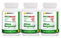 BergaMet SPORTSHEART180 Tablets - Performance Supplement | Boosts Energy | Endurance | Enhanced Focus | Reduced Stress | Faster Recovery - Natural Citrus Bergamot 600mg 47% BPF Clinically Proven