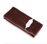 WE&ZHE Electric Blanket Warm Knee Heating Cushion, 3 Temperature Choice - Removable Wash Warm Blanket Home Office, Brown