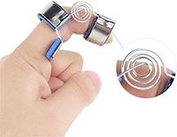 YON Finger Stretch Splint for Correcting Curvature, Stainless Steel Finger Exercise/Finger Joint Braces/Fracture Fixation Splint/Active Straight Hand Protection (S)