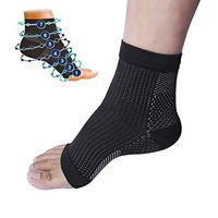 Compression Vita-Wear Copper Infused Magnetic Foot Support Socks Original Quality,Recovery Foot Sleeves,Ankle Plantar Fasciitis Support Socks (5 Pairs) (2 Skin+3 Black, S/M)