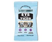 Skinny Jimmy! Eye of The Tiger Bar, Caramel Chocolate Peanut, Under 100 Calories Mini Protein Bar with Guarana Caffeine and Turmeric, 24 Count