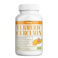 Vitapia Turmeric Curcumin Supplement 1000mg per Serving - 120 Veggie Capsules - Vegan and Non-GMO - Curcumin Pills for Anti-Inflammatory Effects, Joint Support, Brain Health Support