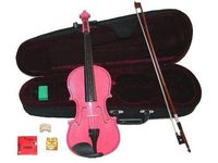 GRACE 14 inch Pink Student Viola with Case, Bow+2 Sets Strings+2 Bridges+Pitch Pipe+Rosin