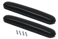 Heavy Duty Desk Length (10-1/4") Wheelchair Arm Pads, Black (Pair), Fits Most Medline, Drive, Invacare, E&J, Guardian, Lumex, Tuffcare, ALCO & Other Desk Arm Manual Wheelchairs