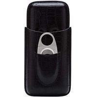 Cigar Accessories Cigar moisturizing Leather Travel Portable Three-Assembled Cigar Knife Gift Box Cigar Scissors Set (Size : C)