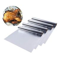 YAIKOAI 4 Roll Aluminum Foil Paper Tinfoil Oilpaper Baking Barbecue Oven Grill Paper Wrapper for Kitchen Food Storage Cooking BBQ Tools(5M)