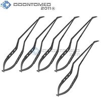 OdontoMed2011 5 Pieces Yasargil Scissors Angle 8.5" Black Coated Tactical All Black