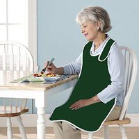 Sammons Preston Waterproof Clothing Protector, Lightweight Adult Bib Keeps Clothes Clean from Legs to Neck for Elderly, Disabled, and Messy Eaters, Long Apron with Velcro Strap, Guards Against Spills
