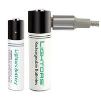 Rechargeable Battery Without Charger/AA Size (4Piece) / 2018 Korea Eco-Friendly Products/Rechargeable with USB Micro 5 Pin Charger/Cable/AA Battery/Mouse/Keyboard/Toy/Clock/Door Lock