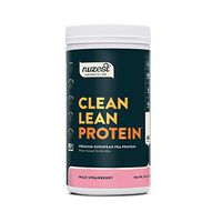 Nuzest Clean Lean Protein - Premium Vegan Protein Powder, Plant Protein Powder, European Golden Pea Protein, Dairy Free, Gluten Free, GMO Free, Naturally Sweetened, Wild Strawberry, 40 Srv, 2.2 lb