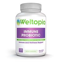 Weltopia - Advanced Immune Probiotic - Plus Prebiotic - Shelf Stable Probiotic Supports intestinal Health, and May Reduce Gas, Bloating and Stomach discomfort