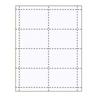 Name Badge Productions - 3 3/4 x 2 1/2 Inch All-in-One Standard Inserts - Micro-Perferated 57 Pound Exact Vellum Bristol - 500 Inserts Per Package