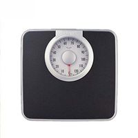 Mechanical electronic scale Analog Bathroom Scale Large Dial with Easy-to-Read Measurements Without Power Supply - Black (0.1 Lbs / 0.05 Kg)
