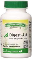 Digest-Aid Digestive Enzymes Supplement Formula (60 Capsules) by Health Thru Nutrition (Non-GMO & Soy Free)
