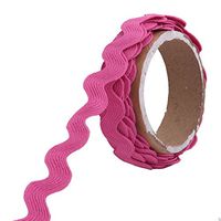 uxcell Polyester Party DIY Handmade Wrapping Sewing Ribbon String Bundling 2 Yards Fuchsia