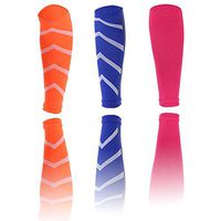 LANBAOSI Sports Stretch Compression Leg Sleeve for Sports, Training(Pack of 3)