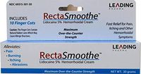 RectaSmoothe Lidocaine 5% Hemorrhoidal Anesthetic Cream, Fast Pain Relief for Hemorrhoids and Other Anorectal Disorders 1 oz. Tube
