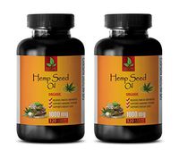 Anxiety Relief Supplements for Adults - Hemp Oil Pills for Anxiety - Hemp Seed Vitamins - 2 Bottles 240 Liquid Capsules