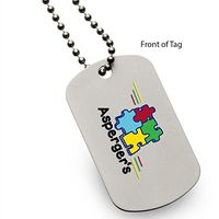 Aspergers Medical Alert ID Dog Tag
