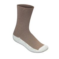 OrthoFeet BioSoft Casual Dress Diabetic Socks - 3 Pair - Small - Brown/White - B3030B3030