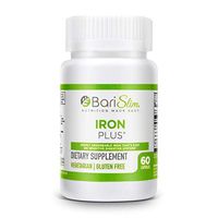 BariSlim Iron Plus - 60 Capsules - Formulated for Patients After Weight Loss Surgery Including Gastric Bypass and Gastric Sleeve - 2 Month Supply