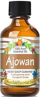 Pure Gold Ajowan Essential Oil, 100% Natural & Undiluted, 60ml