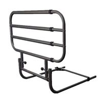 LLF Adjustable Bed Support Rail Stander,Folding Bed Assist Bar Handle, Safety Side Guard for Elderly Metal Bed Railing