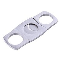 Bluesnow Stainless Steel Cigar Cutter Super Sharp Double Blades Guillotine Cutter