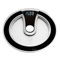 Portable Electronic Scale, Body Weight Scale + Round Intelligent Electric Digital Scale, Multi-functional Electronic Weighting Precision Scale with LCD Display for Women & Men(2#)