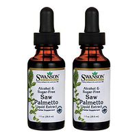 Swanson Saw Palmetto Liquid Extract (Alcohol and Sugar-Free) 1 fl Ounce (29.6 ml) Liquid (2 Pack)