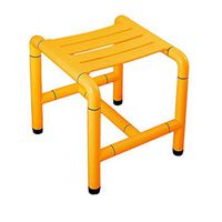 Zyj stores-Shower chair Bath Stool Seat Stainless Steel Non-Slip Bench Stool Bath Stool (Color : Yellow, Size : A)