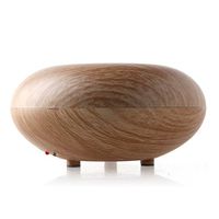 2019 Wood Grain Aroma Essential Oil Diffuser - 7 Color LED Lights, Waterless Auto Shut-Off, Portable Ultrasonic Humidifier, Adjustable Timer Cool Mist, Quiet for Home Office Baby Bedroom (G3A 160ml)