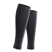 Calf Compression Sleeve Men and Women - Leg Compression Socks for Shin Splint, Leg Cramps & Calves Recovery - Best Calf Guard for Running, Jogging, Cycling, Fitness & Exercise (Black, 2 Pairs S/M)