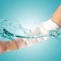 Waterproof Adult PICC line Protector & Bandage Cover for Arm Shower, Albow Middle Arm Cast Cover for Adult Kid (L)