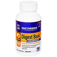 Enzymedica - Digest Basic + Probiotics, Essential Digestive Enzymes with Probiotics, 90 Capsules (FFP)