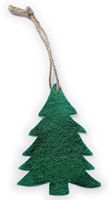 Natural Evergreen Tree Shaped Essential Oil Ornament Diffuser for Home or Car - 100% Pure Wool - Package of 2